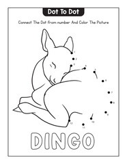 animals dot to dot coloring page
