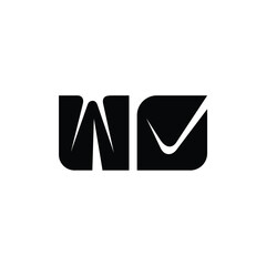 WC monogram logo design letter text name symbol monochrome logotype alphabet character simple logo