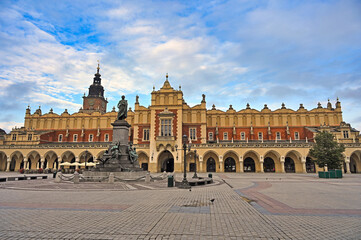 Fototapeta premium Old Sukiennice on the Krakow main square Poland