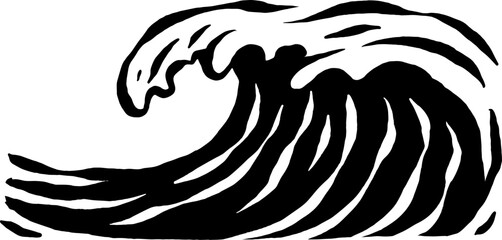 drawing wave illustration