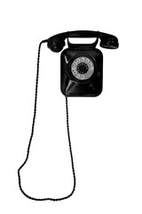old-fashioned  black phone
