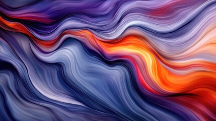 Obraz premium Craft an uplifting image with vibrant shades of red and purple, abstract swirls, and floating heart-shaped designs representing harmony and strength