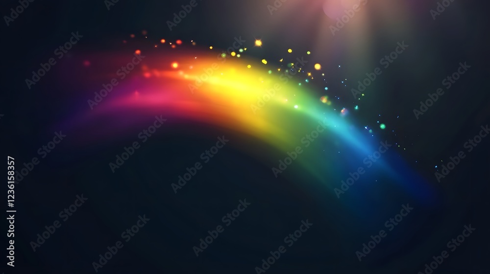 Poster Vibrant and dynamic abstract showcasing a captivating cosmic explosion with a mesmerizing display of colorful light energy and celestial phenomena in the vast and mysterious universe