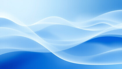 Fototapeta premium Abstract blue flowing waves background with smooth motion, gentle gradients, and dynamic curves, perfect for modern digital designs, wallpapers, and creative visual compositions.