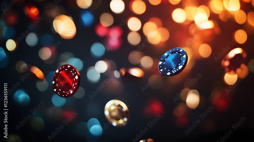 Poster vibrant sparkling abstract background with glittering bokeh lights perfect for festive holiday or th