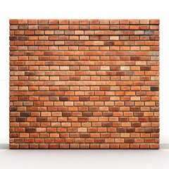 Obraz premium Brick Wall Texture, 3D Render, White Background, Seamless Pattern, Brickwork, Brick Wall, Texture