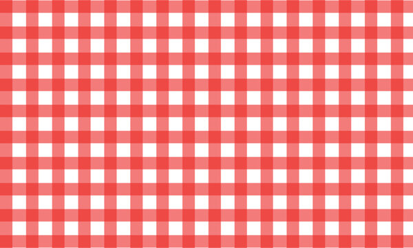 Classic red checkered fabric or tablet background