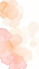 Watercolor blot painting. Canvas texture horizontal abstract background, pop art. isolated with white shades
