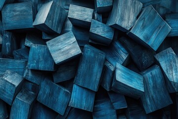 Wooden Blocks Close Up