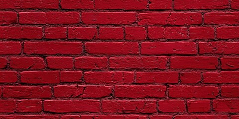 Fototapeta premium Red brick wall texture, perfect for backgrounds and design projects.