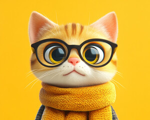 Cute cat 3d