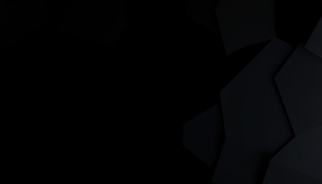Minimal black abstract geometric background with subtle dark textures, creating a sleek and modern design ideal for professional uses.