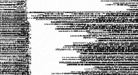 Obraz premium Black and white pixels glitch camera effects. Retro VHS background. Old video template.