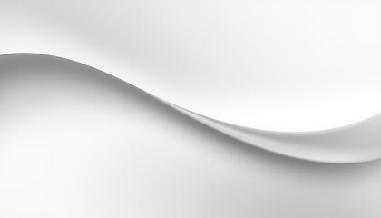 Abstract smooth white waves in a minimal and modern design with soft curves and elegant flow, perfect for contemporary branding, artistic backgrounds, or high-end digital decor.