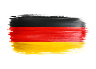 germany flag painted on old paper