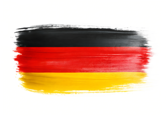 germany flag painted on old paper