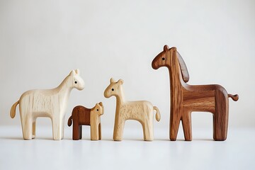 Wooden Animal Toy Set for Sustainable Play