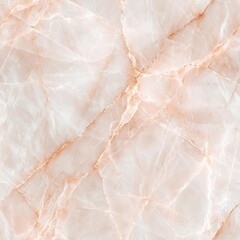 Fototapeta premium Elegant marble texture with soft peach and white veins on a seamless background.