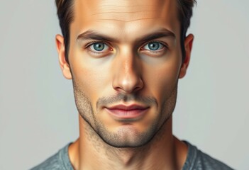 Obraz premium Male portrait with neutral background