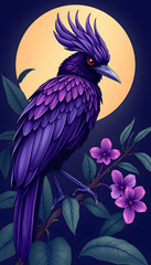 Fototapeta premium Purple Penant, vector style. isolated with white shades