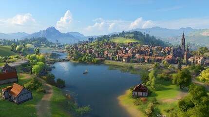 Fototapeta premium lake bled country