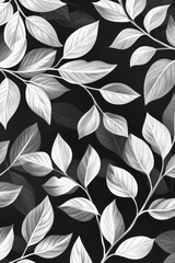 Black and White Leaves