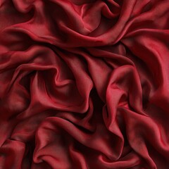 Obraz premium Red fabric draped background texture, ideal for luxury product displays or website backdrop