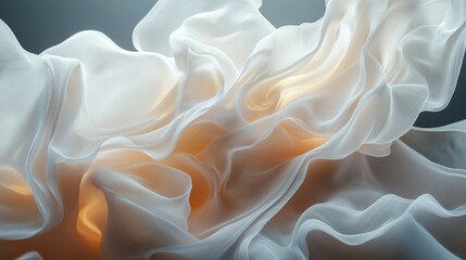 Fototapeta premium White Fabric Close Up