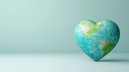 Heart Shaped Earth Globe A Symbol of Environmental Care