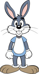 rabbit funny cartoon character