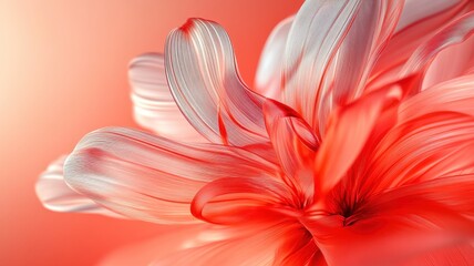 Fototapeta premium Delicate flower blooms natural setting close-up photography bright colors artistic view beauty in nature