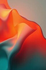 Dynamic Abstract Fabric with Fiery Motion