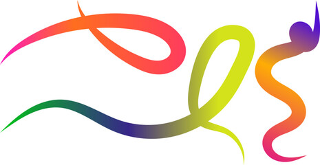 Fototapeta premium Colorful Abstract Gradient Lines background. Wavy Color Shape Vector, Dynamic Geometric Pattern design