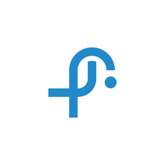 Obraz premium letter rl faucet drop water simple logo vector