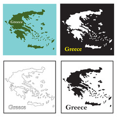 Greece country map  design