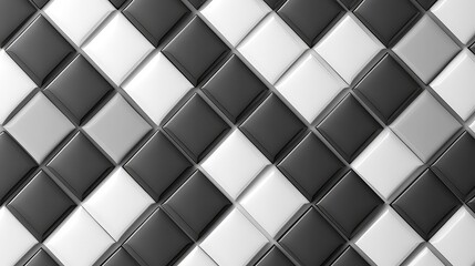 Seamless loopable abstract chess or png grid pattern background of gray squares on a white vector background, on white background
