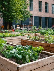 Garden with Various Plants