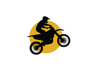 motorcycle rider silhouette