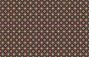 Seamless Ikat Pattern Design for Fabric, Wallpaper, and Wrapping Paper Texture