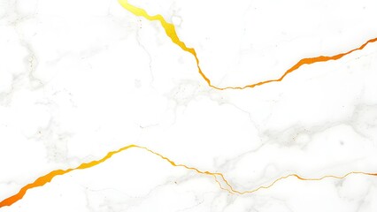 Elegant White Marble Texture with Golden Veins

