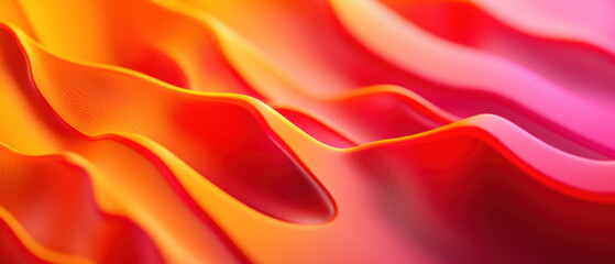 Silky smooth flowing fabric in rich red and gold lighting