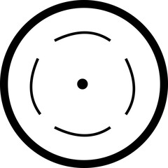 Target and aim icon , bullseye vector, crosshair precision, accuracy, and focus icon for aiming, archery, shooting, or navigation style modern graphic elements, isolated on transparent background,