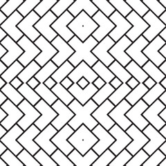 Abstract geometric seamless pattern of interlocking shapes