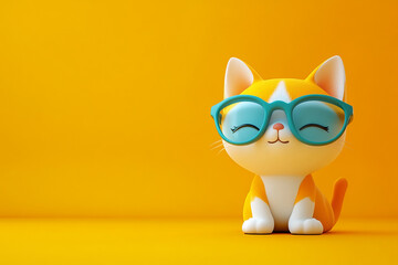 Cute cat 3d