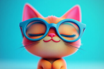Cute cat 3d