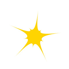 Sparkle and Shine Yellow Icons on Transparent Background. Perfect for Social Media and Business Graphics