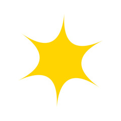 Sparkle and Shine Yellow Icons on Transparent Background. Perfect for Social Media and Business Graphics