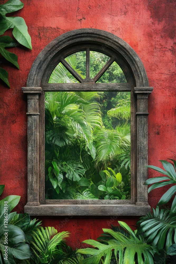 Poster Tropical Garden Landscape