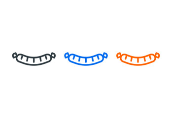 Sausage icon set