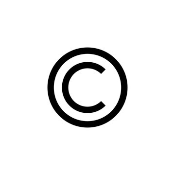 Copyright Protection Icon. Trademark and copyright vector symbol